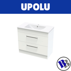 Vanity Cabinet Slimline Bathroom Melamine 900mm - 