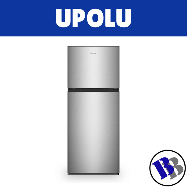 Fridge Top Mount 424L Silver Hisense - "PICKUP FROM BLUEBIRD LUMBER & HARDWARE"