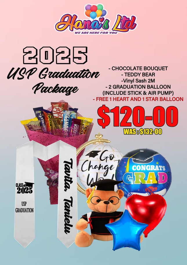 USP Graduation Package $120 Tala "PICK UP AT HANA'S LIMITED TAUFUSI"