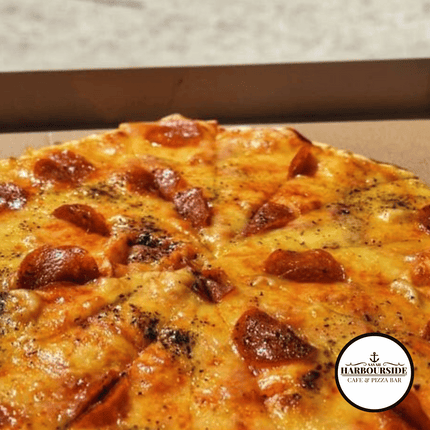 Pepperoni Pizza "PICK UP AT SAVAII HARBOURSIDE CAFE & PIZZA BAR ONLY"