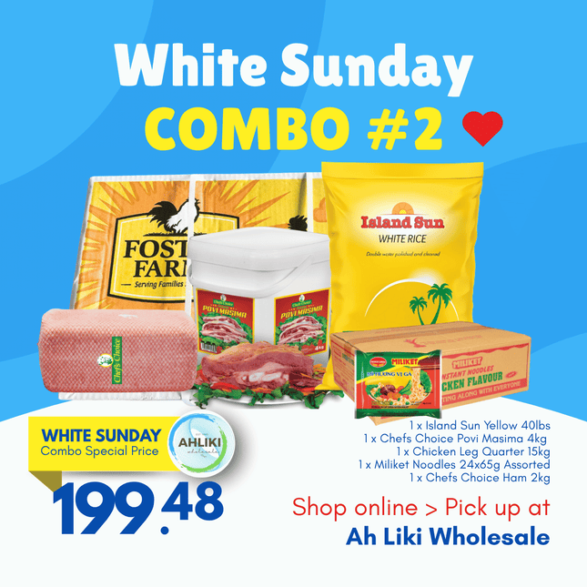 White Sunday Combo #2 "PICKUP FROM AH LIKI WHOLESALE"