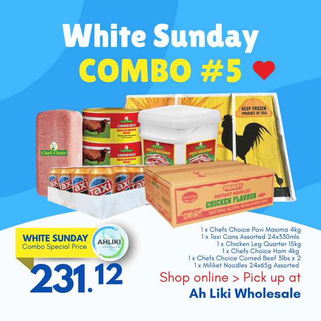 White Sunday Combo #5 "PICKUP FROM AH LIKI WHOLESALE"