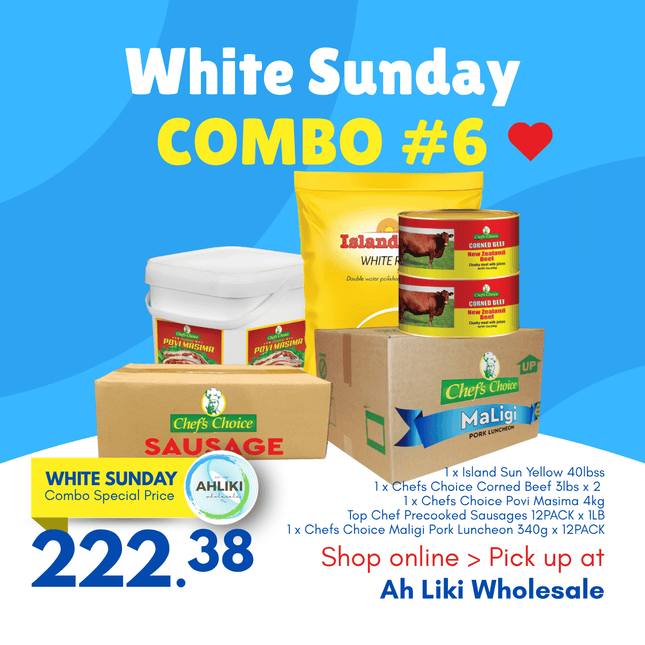 White Sunday Combo #6 "PICKUP FROM AH LIKI WHOLESALE"