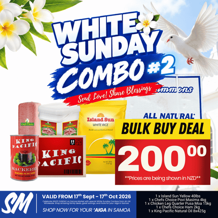 WHITE SUNDAY COMBO #2 "PICKUP FROM AH LIKI WHOLESALE"