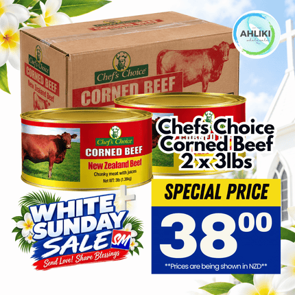 Chefs Choice Corned Beef 2 x 3lbs [1.36KG]