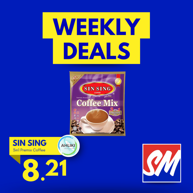 Sin Sing 3in1 Coffee / Kofe Packet Premix "PICKUP FROM AH LIKI WHOLESALE"