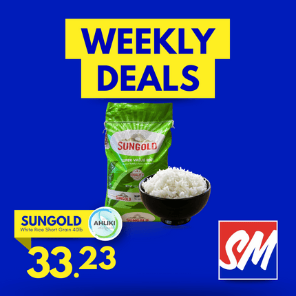 WEDNESDAY WEEKLY DEALS! Sungold White Rice Short Grain 40lb "PICKUP FROM AH LIKI WHOLESALE"
