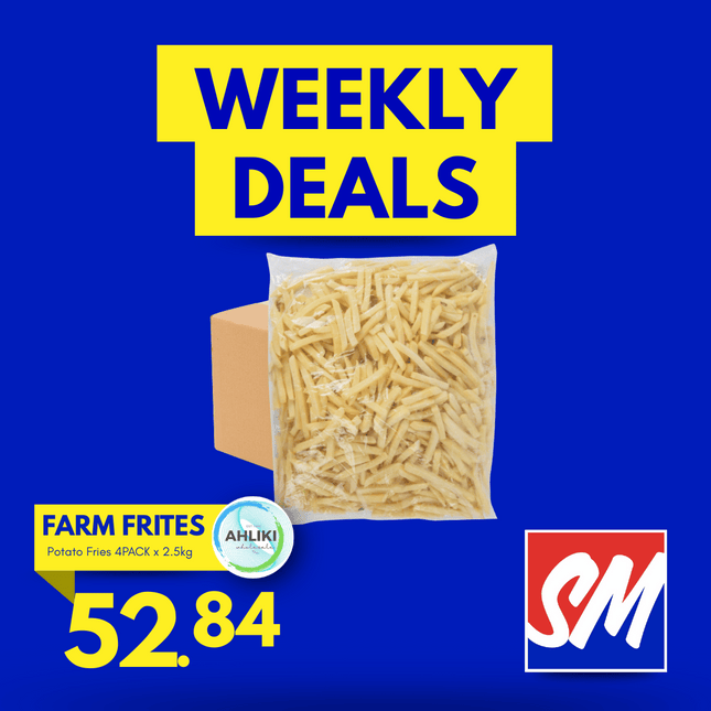 WEDNESDAY WEEKLY DEALS! Farm Frites Potato Fries 4PACK x 2.5kg Per Case [NOT AVAIL AT HQ] "PICKUP FROM AH LIKI WHOLESALE"