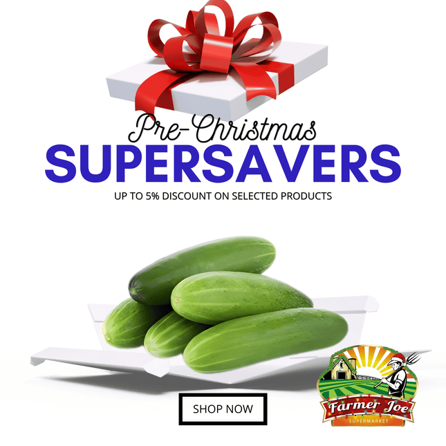 PRE-CHRISTMAS SUPERSAVER! Local Cucumber Packet "PICKUP FROM FARMER JOE SUPERMARKET VAITELE ONLY"
