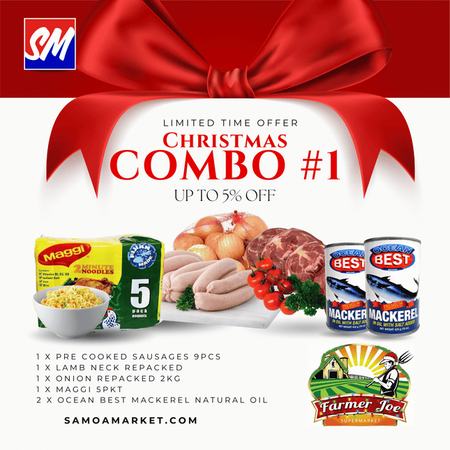 Christmas Combo #1 (LIMITED TIME ONLY) "PICKUP FROM FARMER JOE SUPERMARKET VAITELE ONLY"