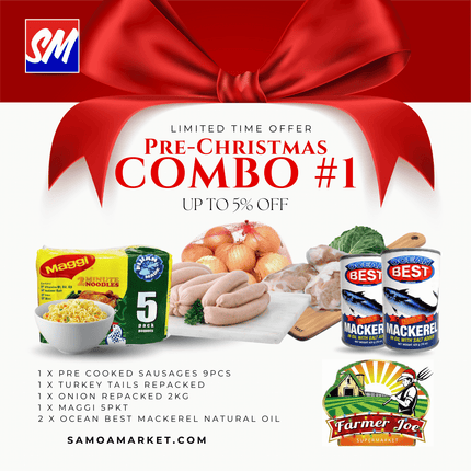 Pre-Christmas Combo #1 (LIMITED TIME ONLY) "PICKUP FROM FARMER JOE SUPERMARKET VAITELE ONLY"