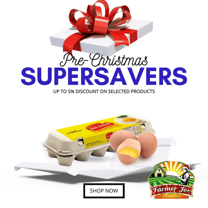 PRE-CHRISTMAS SUPERSAVER! Tanumapua Eggs - Large (Max 5 Dozen Only) "PICKUP FROM FARMER JOE SUPERMARKET VAITELE ONLY"