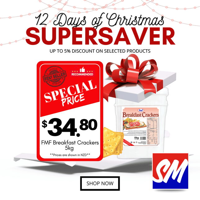 12 DAYS OF CHRISTMAS SUPERSAVERS! FMF Breakfast Crackers 5Kg Paelo Masi Lapo'a "PICKUP FROM AH LIKI WHOLESALE"