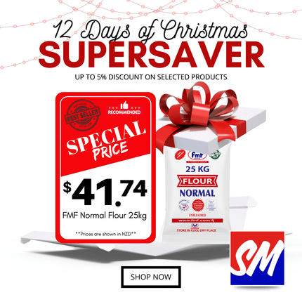 12 DAYS OF CHRISTMAS SUPERSAVERS! FMF Normal Flour Taga Falaoa Mata 25Kg "PICKUP FROM AH LIKI WHOLESALE"