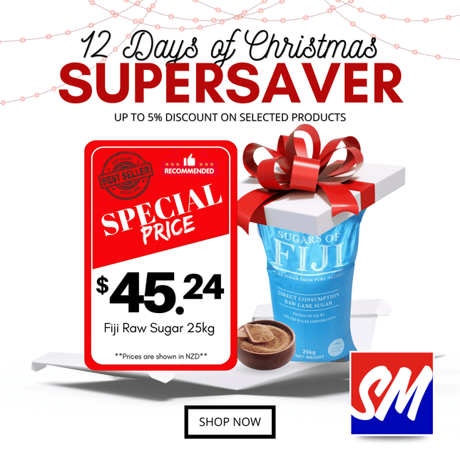 12 DAYS OF CHRISTMAS SUPERSAVERS! Fiji/Thai Brown Sugar 25kg Family Size "PICKUP FROM AH LIKI WHOLESALE"