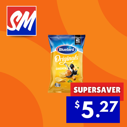 SUPERSAVER! Bluebird Potato Chips Chicken 150g "PICKUP FROM FARMER JOE SUPERMARKET VAITELE ONLY"