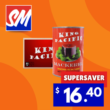 SUPERSAVER! King Pacific Natural Oil Pusa Elegi 8PACK x 425g "PICKUP FROM AH LIKI WHOLESALE"