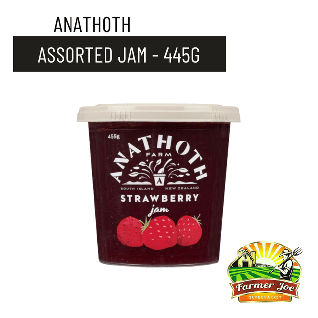 Anathoth Jam Assorted 445g - "PICKUP FROM FARMER JOE SUPERMARKET UPOLU ONLY" - Samoamarket.com