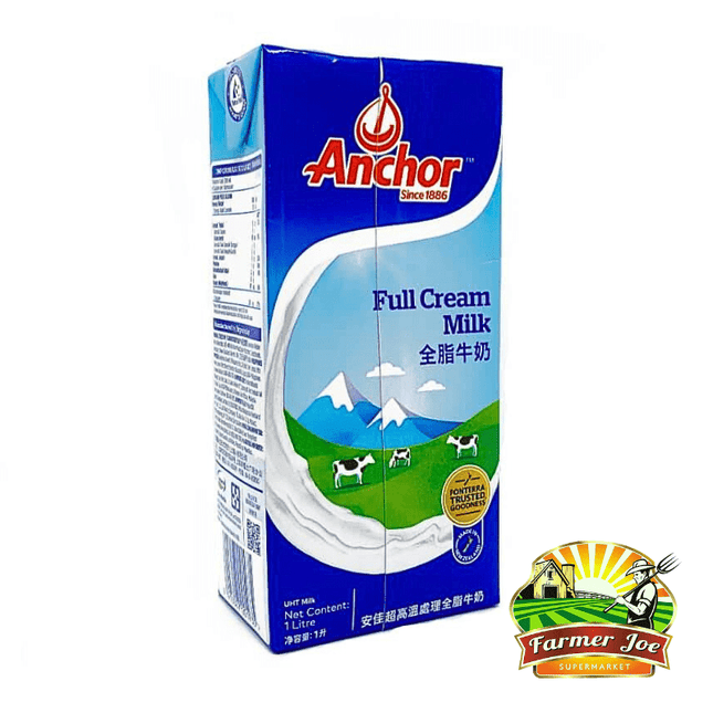 Anchor Milk 1L Full Cream - "PICKUP FROM FARMER JOE SUPERMARKET UPOLU ONLY" - Samoamarket.com