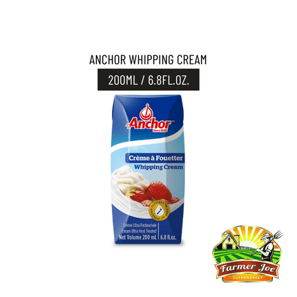 Anchor Whipping Cream 200ml Small Pkt [ Not available at Vaitele Branch ] "PICKUP FROM FARMER JOE SUPERMARKET UPOLU ONLY" - Samoamarket.com