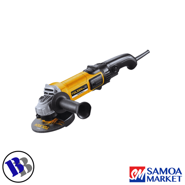Angle Grinder 125mm [5"] 1200W - TOLSEN "PICKUP FROM BLUEBIRD LUMBER & HARDWARE" - Samoamarket.com