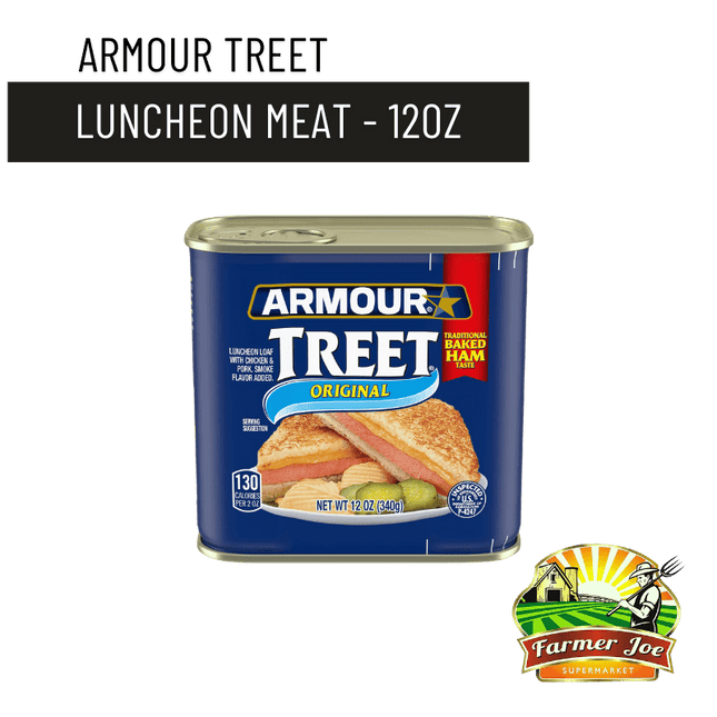 Armour Treet Luncheon Meat 12oz - "PICKUP FROM FARMER JOE SUPERMARKET UPOLU ONLY" - Samoamarket.com