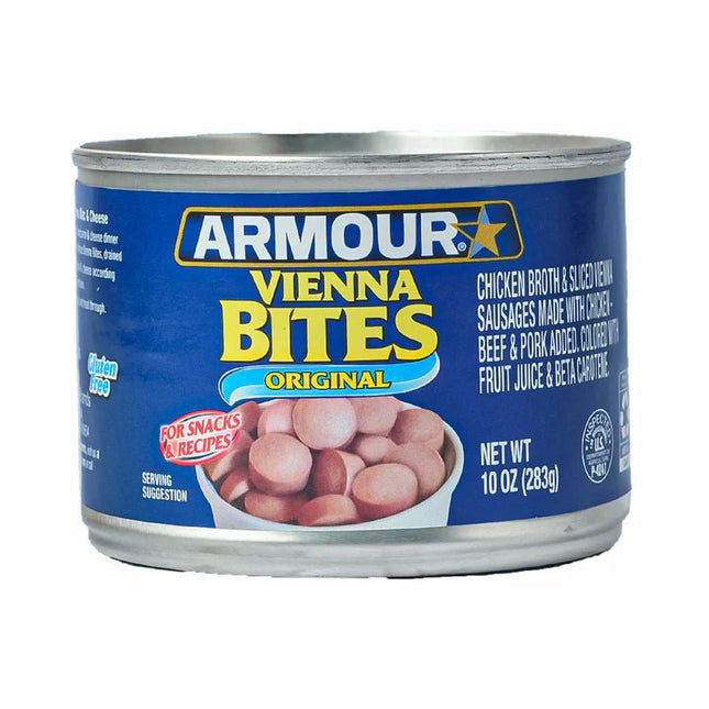 Armour Vienna Sausage Bites 10oz "PICKUP FROM FARMER JOE SUPERMARKET UPOLU ONLY" - Samoamarket.com