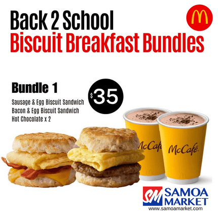BACK - TO - SCHOOL Breakfast Bundle #1 - Samoamarket.com