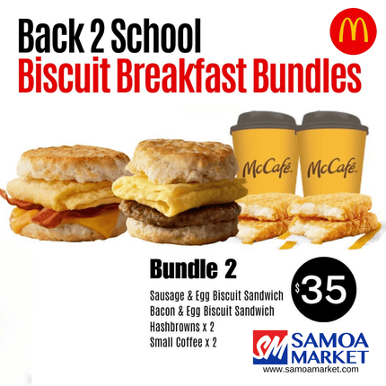 BACK - TO - SCHOOL Breakfast Bundle #2 - Samoamarket.com