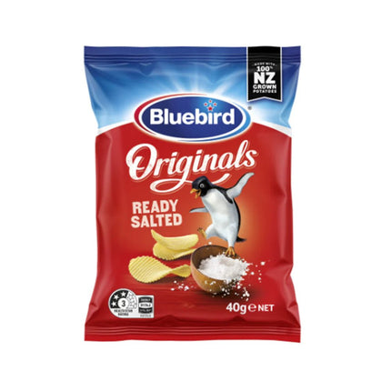 Bluebird Potato Chips Ready Salt 24 By 40g "PICKUP FROM AH LIKI WHOLESALE" - Samoamarket.com