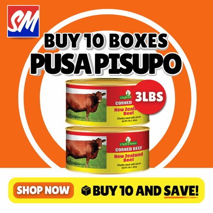 10 x Boxes Chefs Choice Corned Beef 2x3lbs [1.36KG] "PICKUP FROM AH LIKI WHOLESALE"