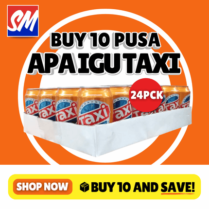 10 x Boxes Taxi Cans Assorted Apa Igu 24x330mls "PICKUP FROM AH LIKI WHOLESALE"