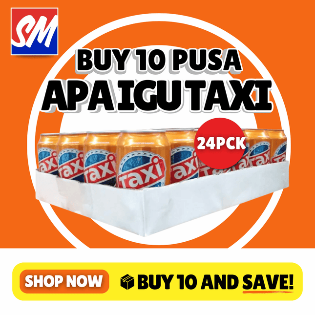 10 x Boxes Taxi Cans Assorted Apa Igu 24x330mls "PICKUP FROM AH LIKI WHOLESALE"
