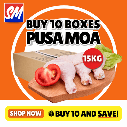 10 x Boxes of Chicken Leg Quarter 15kg Frozen Carton "PICKUP FROM AH LIKI WHOLESALE"