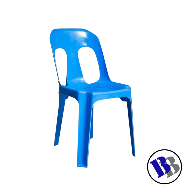 Chair Plastic Pipee Blue"PICKUP FROM BLUEBIRD LUMBER & HARDWARE SAVAII ONLY" - Samoamarket.com