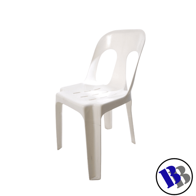 Chair Plastic Pipee White "PICKUP FROM BLUEBIRD LUMBER & HARDWARE SAVAII ONLY" - Samoamarket.com