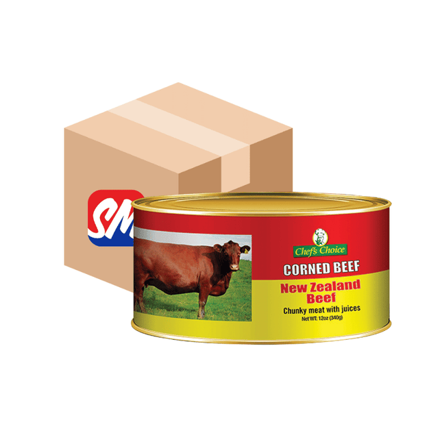 Chefs Choice Corned Beef 12 Apa Pisupo x340g (12oz) "PICKUP FROM AH LIKI WHOLESALE" - Samoamarket.com