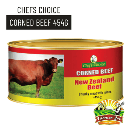 Chefs Choice Corned Beef 454g "PICKUP FROM FARMER JOE SUPERMARKET UPOLU ONLY" - Samoamarket.com