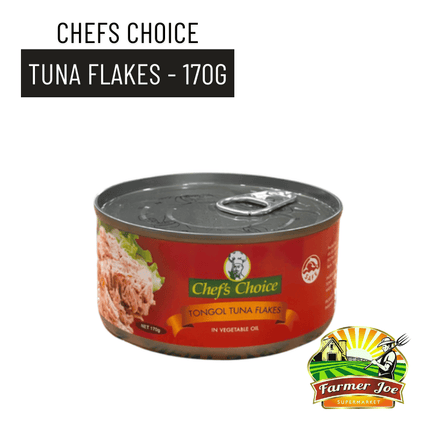 Chefs Choice Tuna Flakes 170g "PICKUP FROM FARMER JOE SUPERMARKET UPOLU VAITELE ONLY" - Samoamarket.com