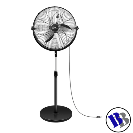 Commercial Stand Fan Black 18 - Substitute if sold out "PICKUP FROM BLUEBIRD LUMBER & HARDWARE" - Samoamarket.com