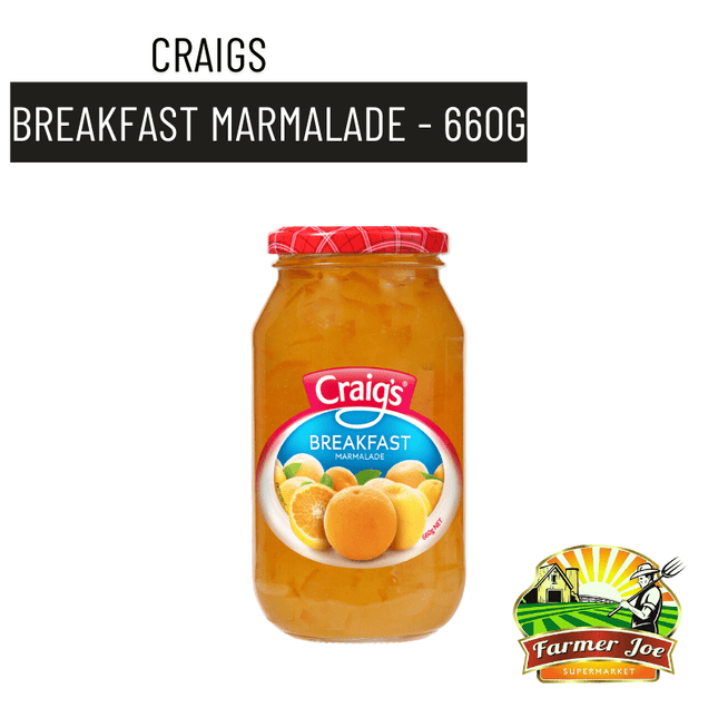 Craigs Breakfast Marmalade 660g - "PICKUP FROM FARMER JOE SUPERMARKET UPOLU ONLY" - Samoamarket.com