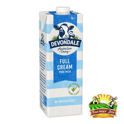 Devondale Milk 1L Full Cream - "PICKUP FROM FARMER JOE SUPERMARKET UPOLU ONLY" - Samoamarket.com