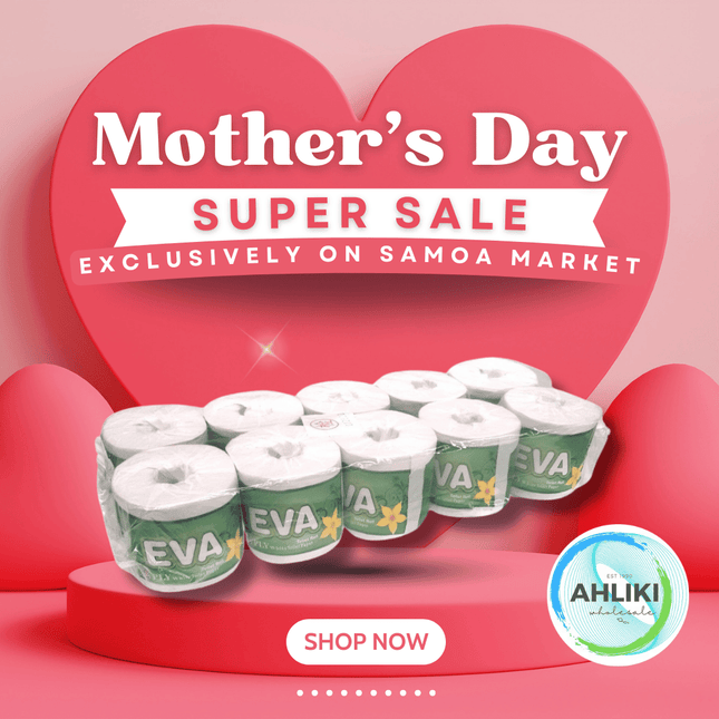 EVA Toilet Paper 10 PACK 500shts/160g - Bigger Roll "PICKUP FROM AH LIKI WHOLESALE" - Samoamarket.com