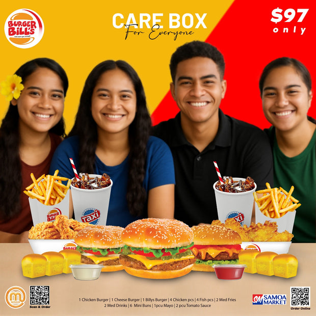 Family Care Box "PICKUP FROM BURGER BILLS VAITELE ONLY" - Samoamarket.com