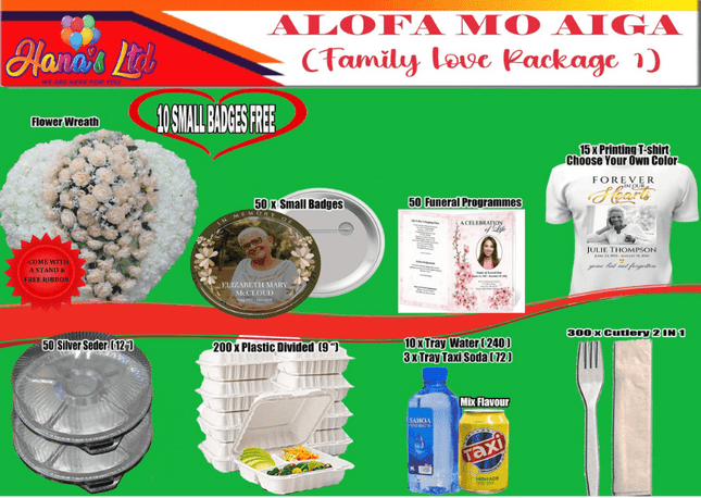 Family Love Package 1 "PICK UP AT HANA'S LIMITED TAUFUSI" - Samoamarket.com