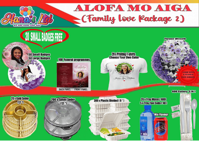 Family Love Package 2 "PICK UP AT HANA'S LIMITED TAUFUSI" - Samoamarket.com