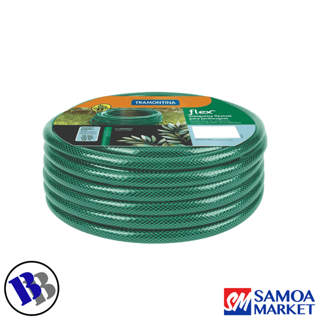 Garden Hose FLEXIBLE 25m W/Fittings - TRAMONTINA "PICKUP FROM BLUEBIRD LUMBER & HARDWARE" - Samoamarket.com