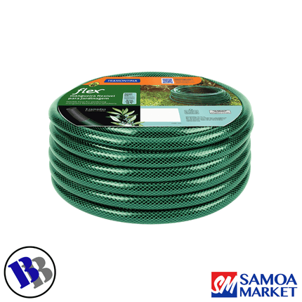 Garden Hose FLEXIBLE 30m W/Fittings - TRAMONTINA "PICKUP FROM BLUEBIRD LUMBER & HARDWARE" - Samoamarket.com