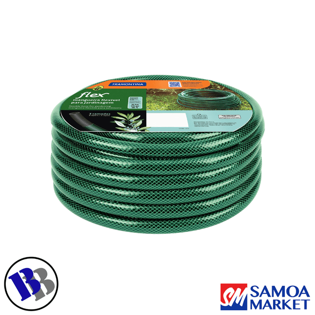 Garden Hose FLEXIBLE 30m W/Fittings - TRAMONTINA "PICKUP FROM BLUEBIRD LUMBER & HARDWARE" - Samoamarket.com