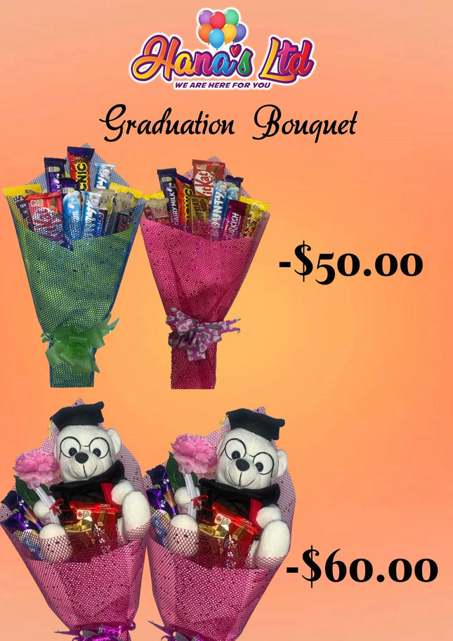 Graduation Bouqet $50 "PICK UP AT HANA'S LIMITED TAUFUSI" - Samoamarket.com